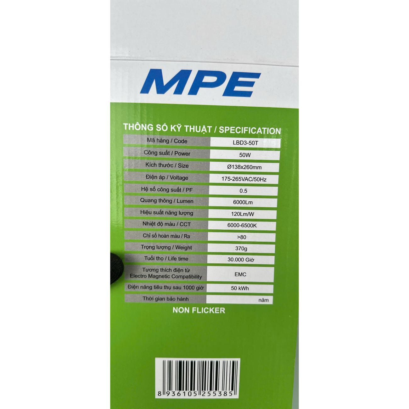 Đèn LED Bulb chống ẩm MPE LBD3 E27